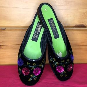 Frankie And Baby Velvet Floral Sequin